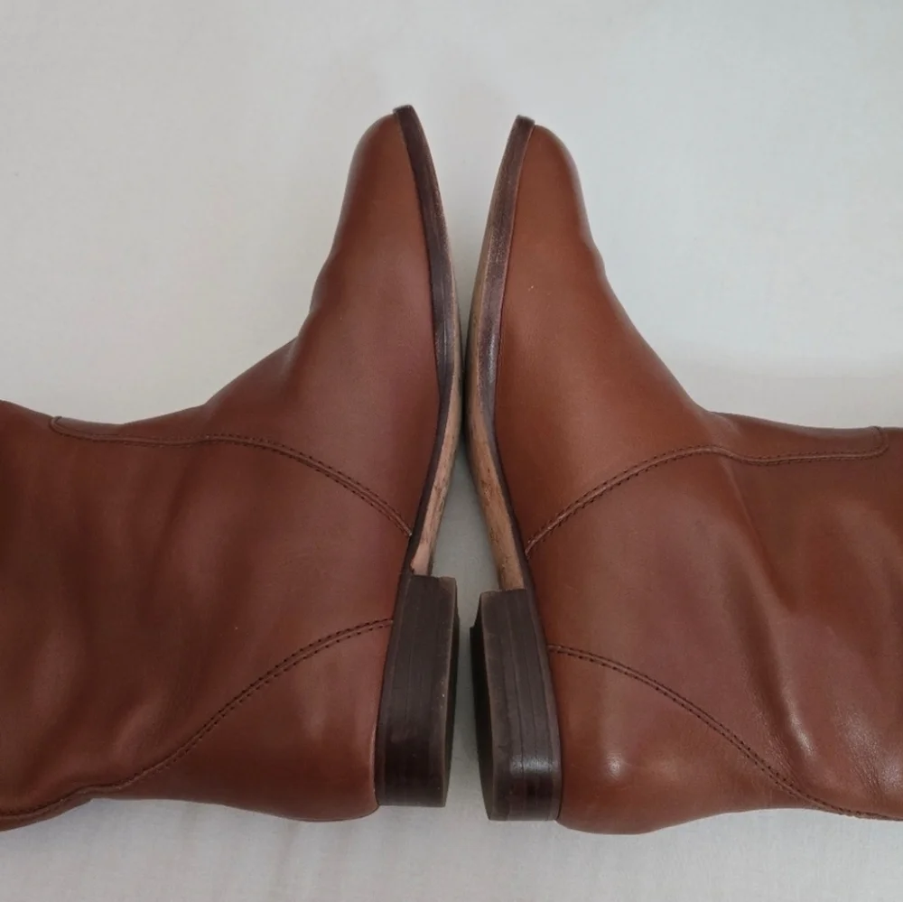 J. Crew Brown Leather Winter Boots - Picture 13 of 16